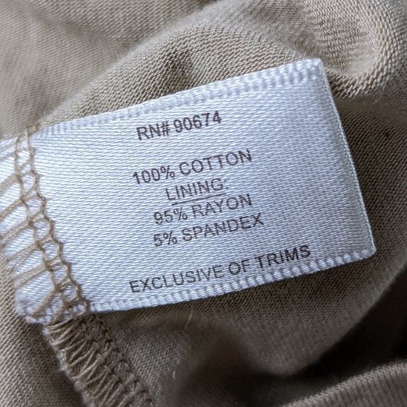 Boston Proper EUC crochet cold shoulder ruffles dress metallic small taupe brown - Picture 11 of 16